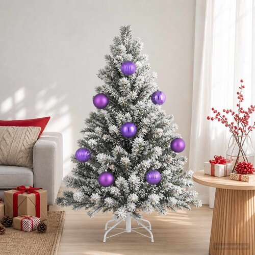  Set božićnih kuglica XXL 3 kom. Lila Ø 25 cm Plastika Cene