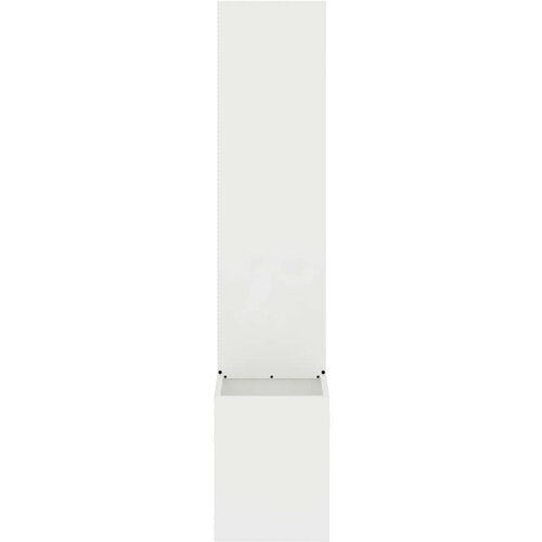 VidaXL Vrtni Sadič s Dekorativnom Pločom Bijelo 32 x 140 cm Slike