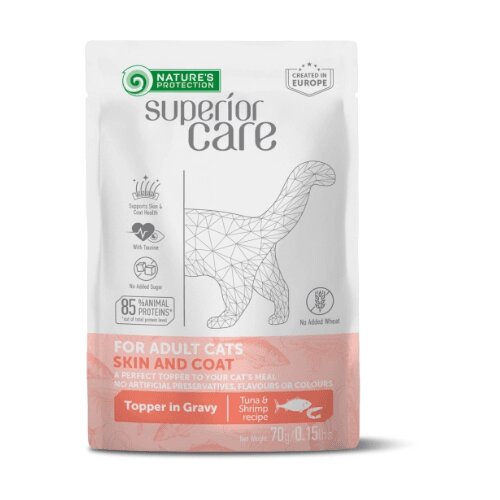 Nature's Protection NPSC Skin & Coat Tuna & Shrimps - 70 g Cene