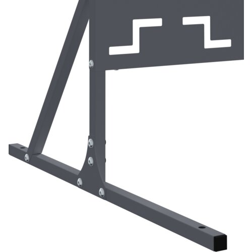 VidaXL Metalna ograda Antracit Čelik obložen prahom Standard Uzorak Slike