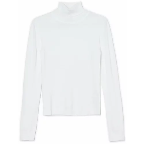 Cropp ženski džemper s visokim ovratnikom - Bijela  3476W-00X
