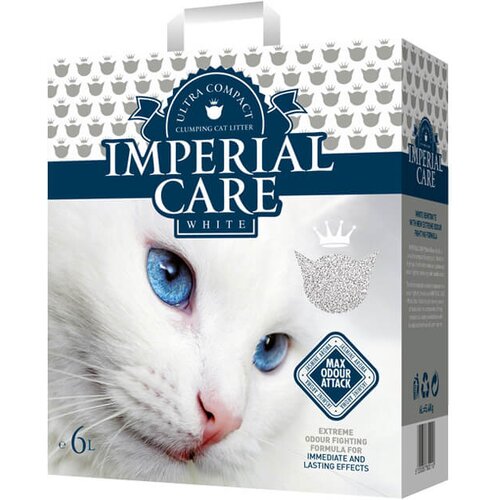 Imperial Care WHITE Clumping Odour Attack Jasmin - grudvajući posip za mačke (6L i 10L) 6L Cene