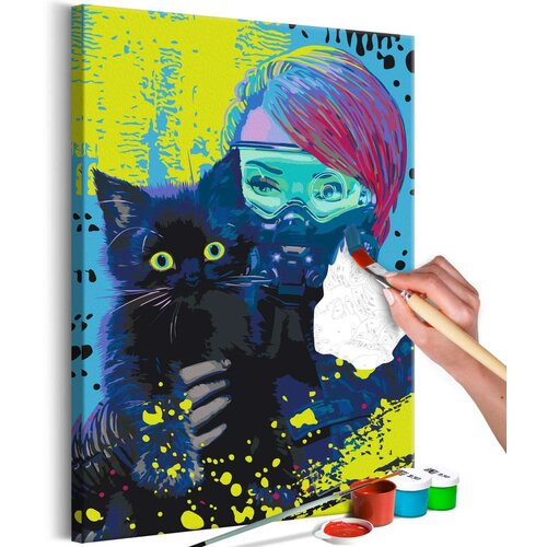 Slika za samostalno slikanje - Cyber-Kitten 40x60 Cijene