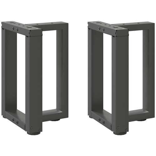 vidaXL noge kavne mizice t-oblika 2 kosa antracit 28x25x(42-43) cm Cene