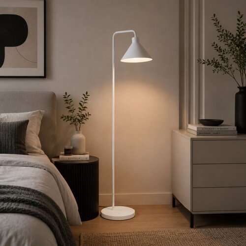 Opviq podna lampa Cone-18900-A, 1 &times; E27, bela Cene