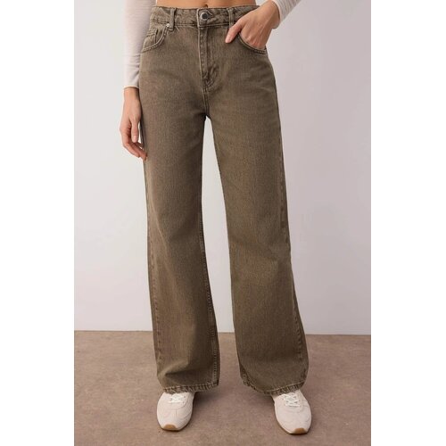 TRENDYOLMILLA ženski pantalone Twoaw26Je00126, zelena-zelena Cene