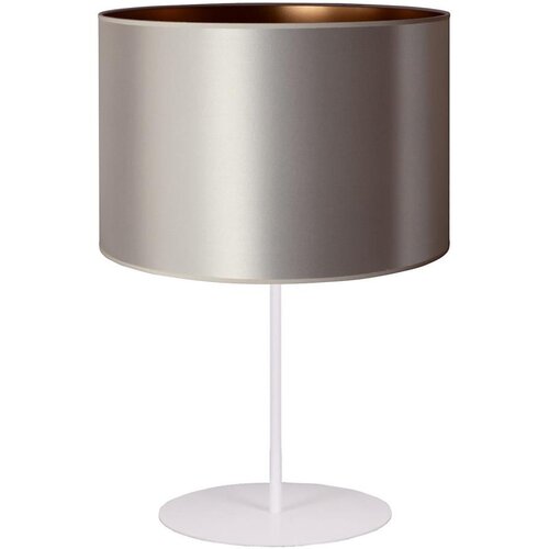  Duolla - Stona lampa CANNES 1xE14/15W/230V prečnik 20 cm srebrna/bakarna/bela Cene