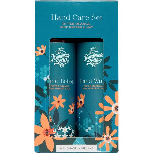 The Handmade Soap Company Hand Care Set - Hand Wash & Hand Lotion - Bitter Orange & Pink Pepper Cene