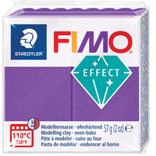  MASA ZA MODELIRANJE 57G FIMO EFFECT METALLIC STAEDTLER 8010-61 METALIK LJUBIČASTA Slike