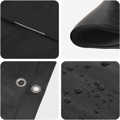  s rupama Antracit siva 2 x 3 m 180 gsm PE Slike