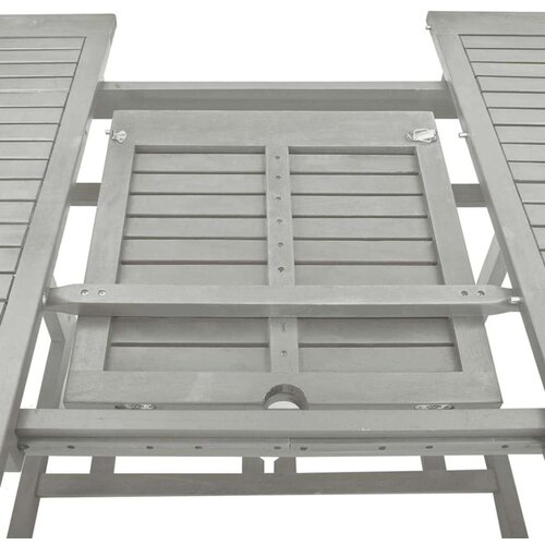  Vrtni stol sivi 200 x 100 x 75 cm od masivnog bagremovog drva Slike