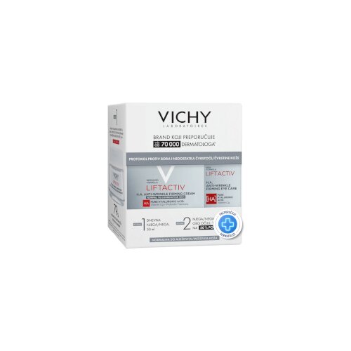 Vichy Set Liftactiv dnevna krema za mje&amp;scaron;ovitu kožu + njega oko očiju Slike