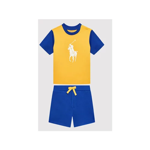 Polo Ralph Lauren Komplet majica in športne kratke hlače 320870789001 Pisana Regular Fit