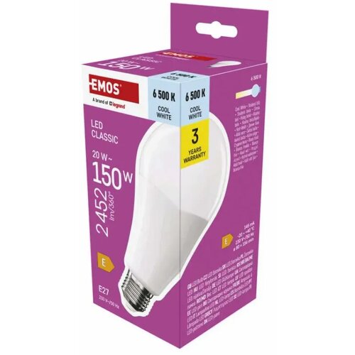 Emos LED žarnica Classic A80, E27, 20 W (150 W), 2452 lm, ZQ5E84 Slike