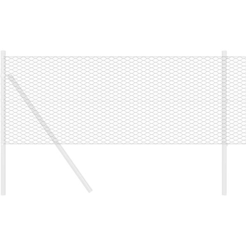  Heksagonalna ograda Siva 0,6 x 25 m PVC Slike