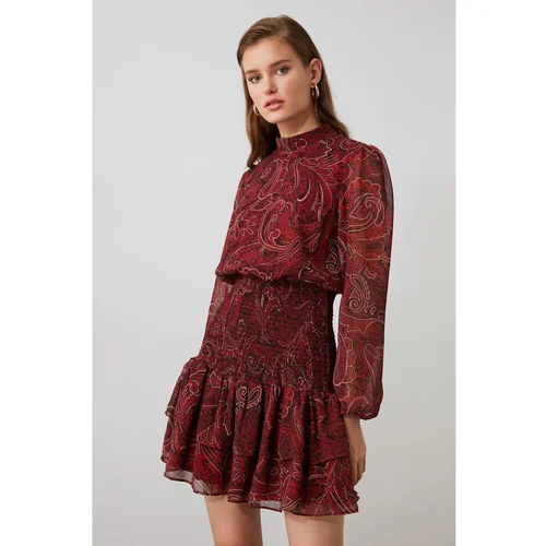 Trendyol multi-Colored Ruffle Detailed Dress