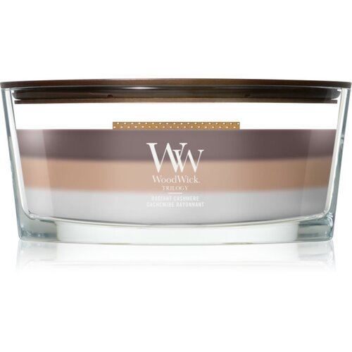 WoodWick Radiant Cashmere mirisna svijeća s drvenim fitiljem 453.6 g Slike
