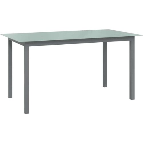 In vrtni stol svjetlosivi 150 x 90 x 74 cm od aluminija i stakla Cijene