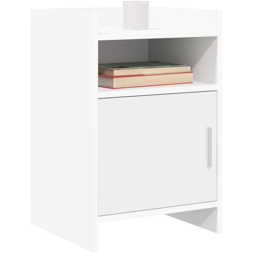  Noćni ormarići 2 pcs Bijela 40 x 36 x 60 cm Konstruirano drvo Slike
