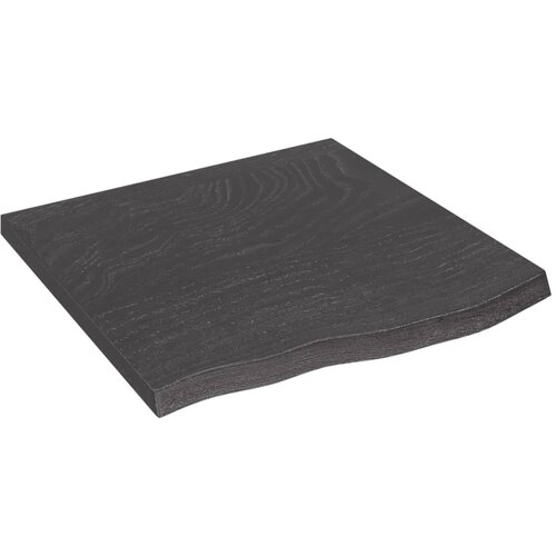 vidaXL Zidna polica tamnosiva 60 x 60 x 4 cm od obrađene hrastovine Cijene