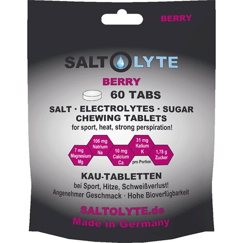 SALTOLYTE 60 tableta za žvakanje sa soli i elektrolitima - Berry Cene