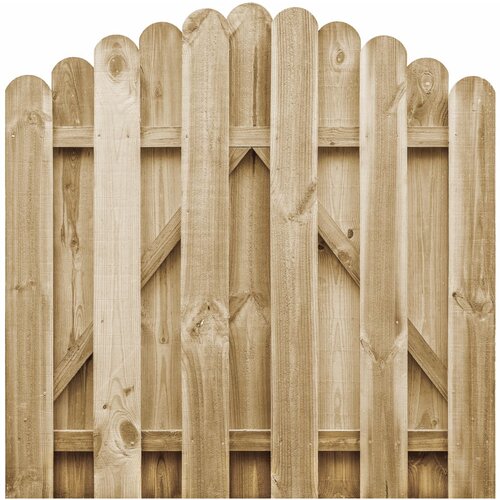 VidaXL vrtna vrata od impregnirane borovine 100 x 100 cm Slike