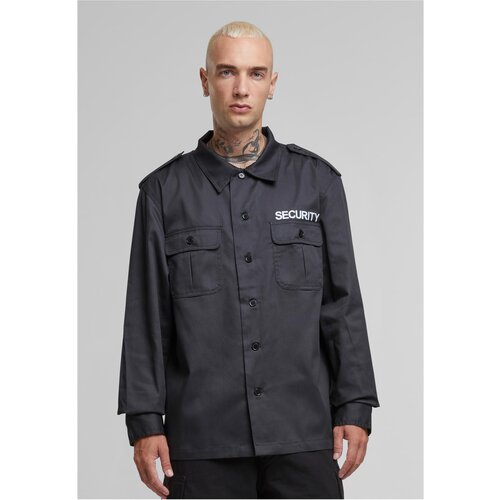 Brandit Men&amp;#039;s long-sleeved shirt Security US black Slike