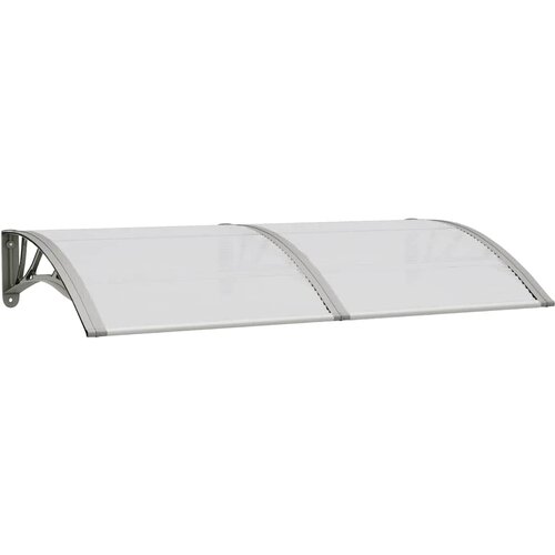 Maison Chic Nadstre&amp;scaron;ek - Senčniki za vrata siv 150x75 cm polikarbonat, (22039614) Slike