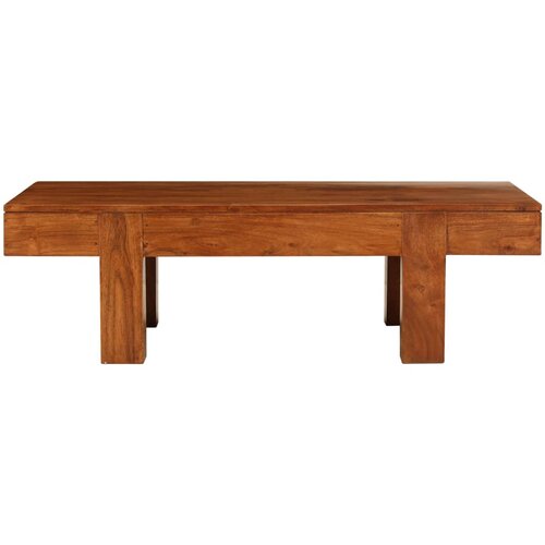 Maison Chic Klubska mizica - kavna mizica - Nizka mizica trden akacijev les medena 100x50x30 cm, (21752636) Slike