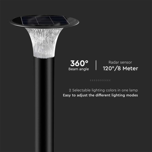  LED solarna lampa sa senzorom LED/15W/3,2V 4000K/6000K IP65 6000 mAh Slike