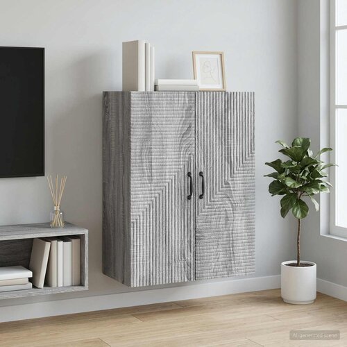  Ormar za montažu na zid Siva Sonoma 66 x 34,5 x 90 cm Cene
