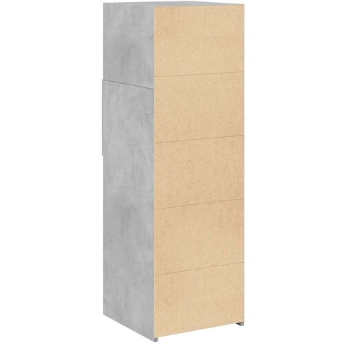 VidaXL Visoka komoda boja betona 40 x 42,5 x 124 cm konstruirano drvo Slike