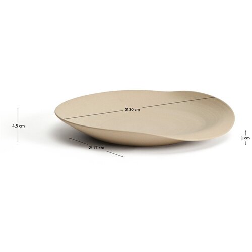 Kave Home Keramički ukrasni pladanj &amp;oslash; 30 cm Ebenor &amp;ndash; Slike