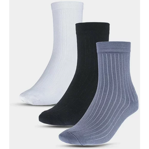 4f Children's Casual Socks Above the Ankle with Organic Cotton (3Pack) - Multicolored