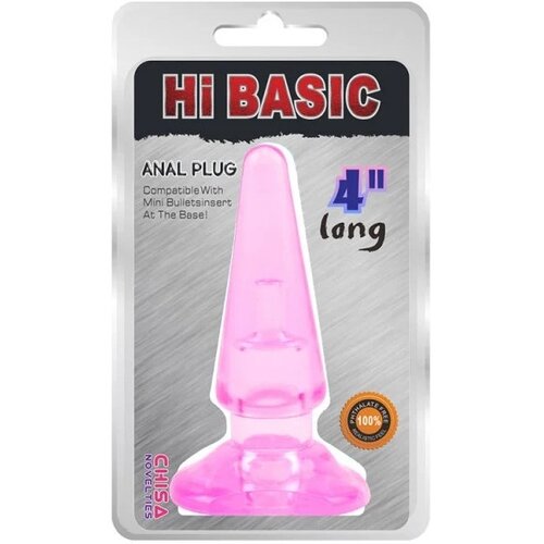  Silikonski analni plug | Hi Basic Pink Slike