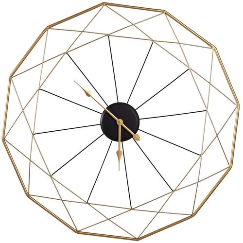 Ambia Home STENSKA URA črna, zlate barve 87 cm Cene