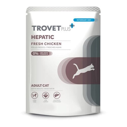 Trovet plus hepatic veterinarska dijeta za mačke kesica 85g Slike