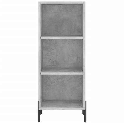  Visoka komoda siva betona 34,5x34x180 cm od konstruiranog drva Slike