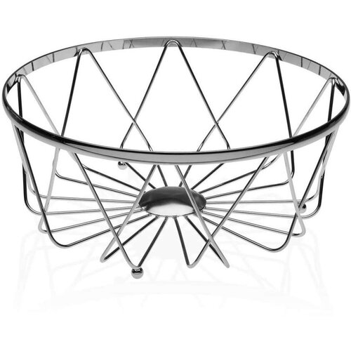 Posuda za Voće Versa Siva Metal Čelik (28 x 12 x 28 cm) Cijene