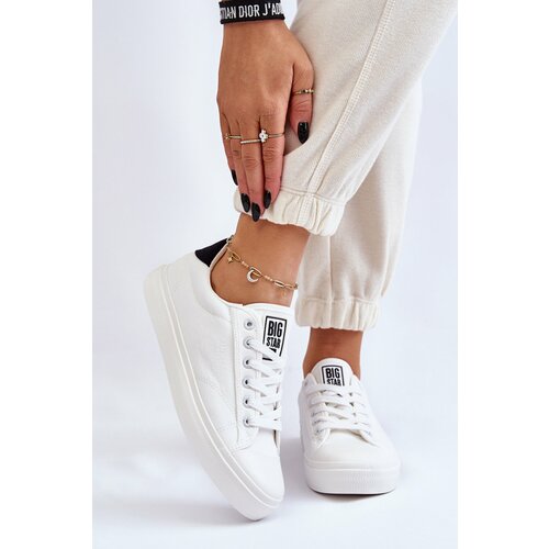 Big Star Classic Low Sneakers LL274091 white Cene