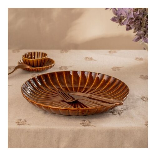 Dekordom Tanjir melida 27cm - amber - hml ( 044361 ) Slike