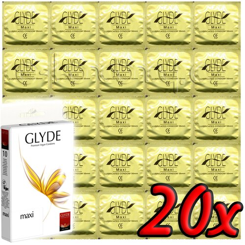 GLYDE Maxi - Premium Vegan Condoms 20 pack Cene