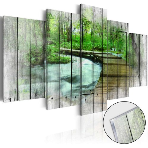  Slika na akrilnom staklu - Forest of Secrets [Glass] 100x50 Slike