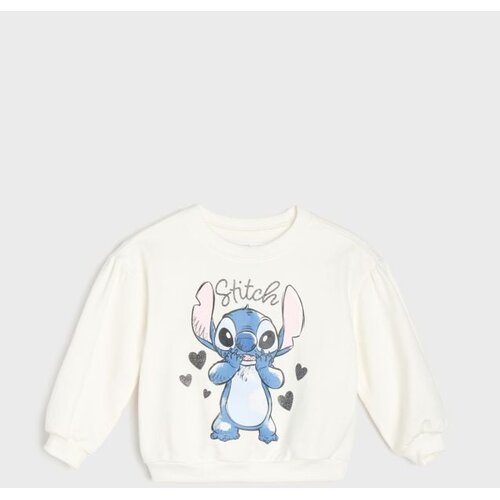 Sinsay Pamučna majica s okruglim izrezom i tiskom Stitch Slike