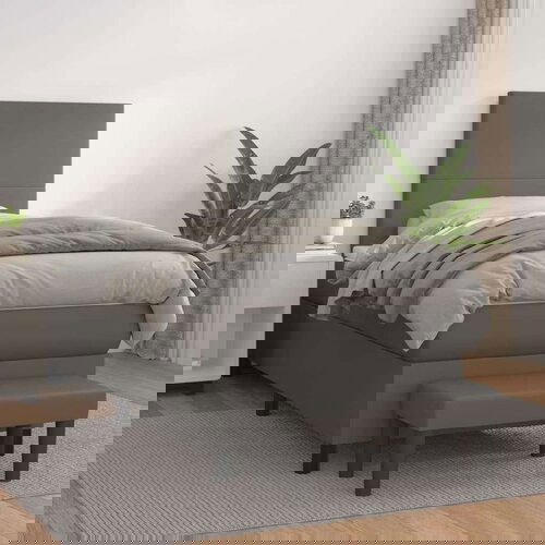  S oprugama i madracem sivi 80 x 200 cm od umjetne kože Cijene