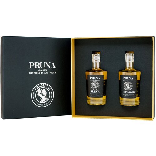 Pruna Set rakija u lux pakovanju &Scaron;ljiva i Vilijamovka, 2 x 350ml Cene