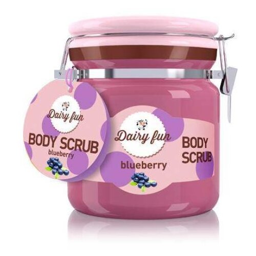 Delia DAIRY FUN - Regenerativni piling za telo sa aromom borovnice 300g Cijene