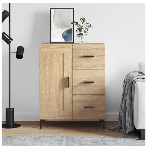 vidaXL Komoda boja hrasta sonome 69 5x34x90 cm od konstruiranog drva Cijene