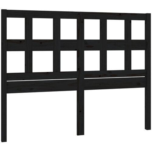 Maison Chic posteljno vzglavje - vzglavna omarica - nočna omarica črno 205,5x4x100 cm trdna borovina, (21705971) Cene