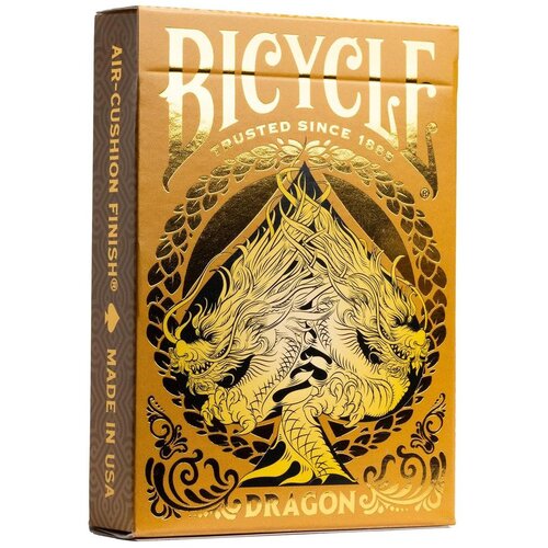 Bicycle karte ultimates - gold dragon - playing cards Slike